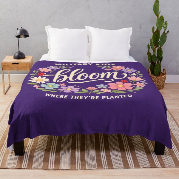 Item preview, Military Kids Dandelion Bloom Where They're Planted Purple  designed and sold by jolihanot.