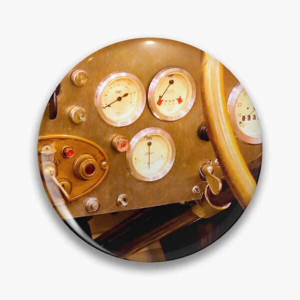 Item preview, 1927 Fiat 509 S Mille Miglia Dashboard – Vintage Racing Interior with Classic Gauges designed and sold by Peter Kraaibeek | Generative Designs and Car Art.