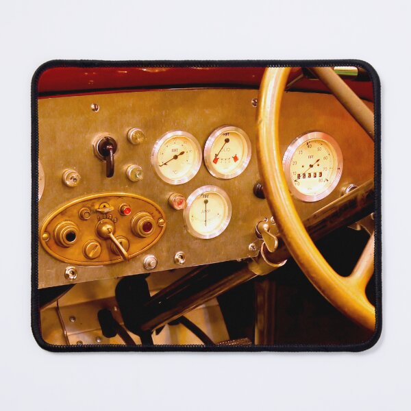 Item preview, 1927 Fiat 509 S Mille Miglia Dashboard – Vintage Racing Interior with Classic Gauges designed and sold by Peter Kraaibeek | Generative Designs and Car Art.