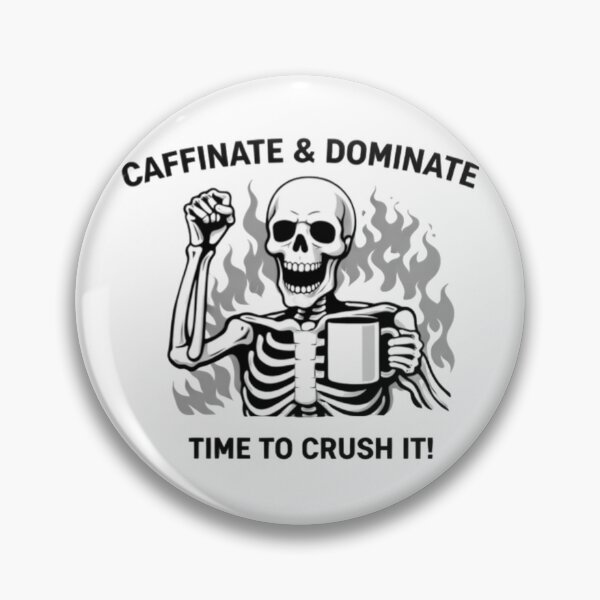 Item preview, Caffeinate & Dominate – Skeleton Power Design designed and sold by NoriudaR.