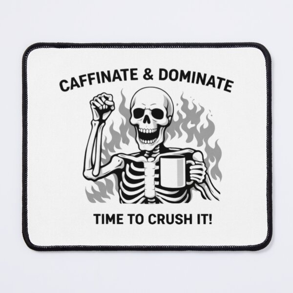 Item preview, Caffeinate & Dominate – Skeleton Power Design designed and sold by NoriudaR.