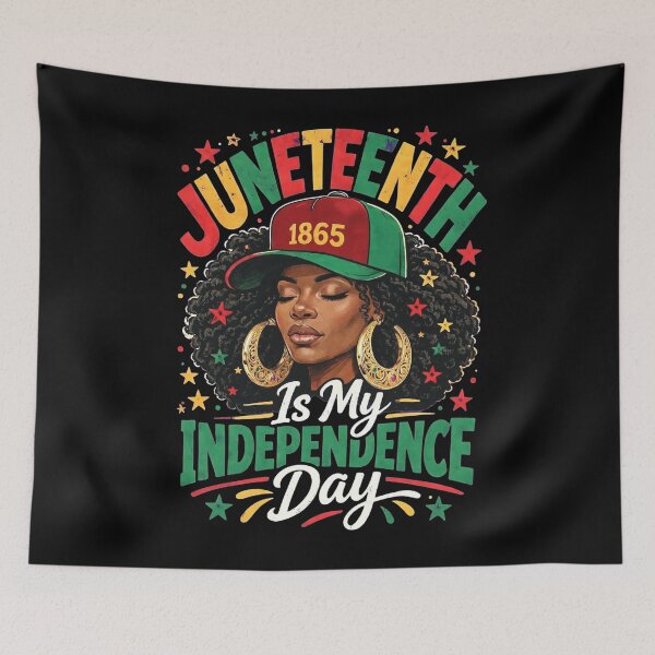 Item preview, Juneteenth is My Independence Day 1865 Black Woman Afro Melanin  designed and sold by clothesy7.