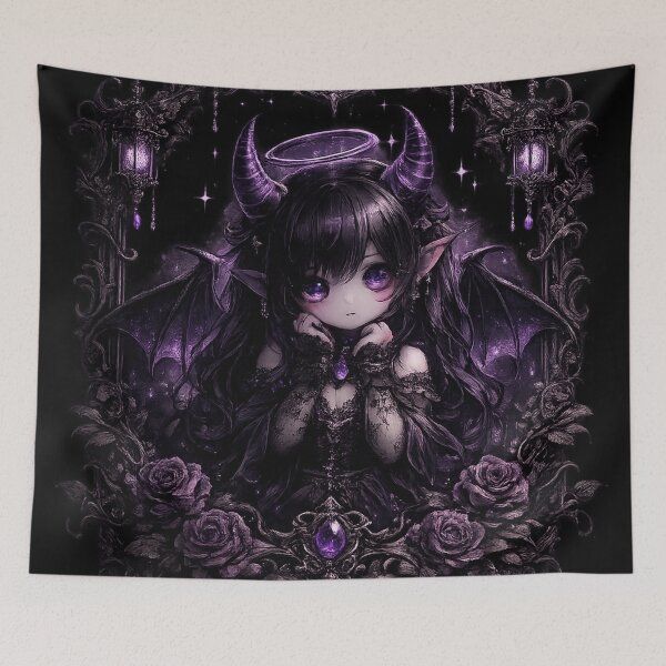 Item preview, Gothic Kawaii Demon Girl Frame designed and sold by Vhurkys.