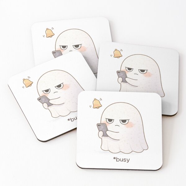 Item preview, Busy Ghost | Cute Kawaii Aesthetic | Do Not Disturb Mood Design designed and sold by The Mood Index.