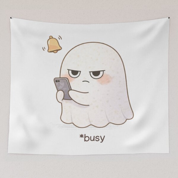 Item preview, Busy Ghost | Cute Kawaii Aesthetic | Do Not Disturb Mood Design designed and sold by The Mood Index.