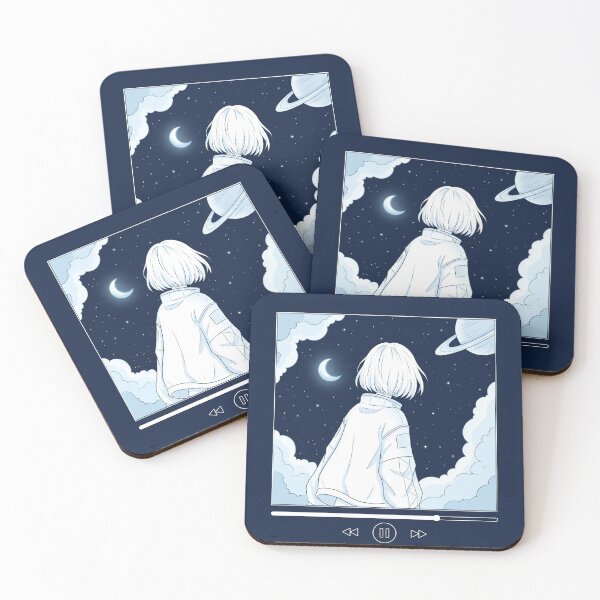 Item preview, Dreaming Beyond the Stars – Aesthetic Night Sky Anime designed and sold by bistuni.