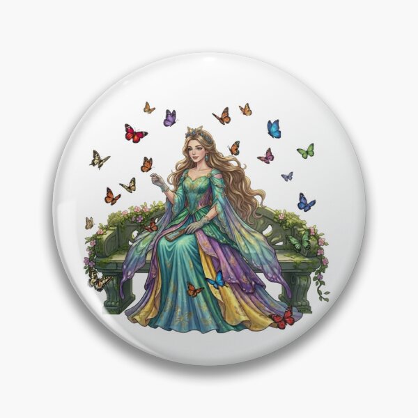 Item preview, Enchanted Nature Queen with Colorful Butterflies designed and sold by Rehnair.