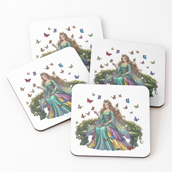 Item preview, Enchanted Nature Queen with Colorful Butterflies designed and sold by Rehnair.