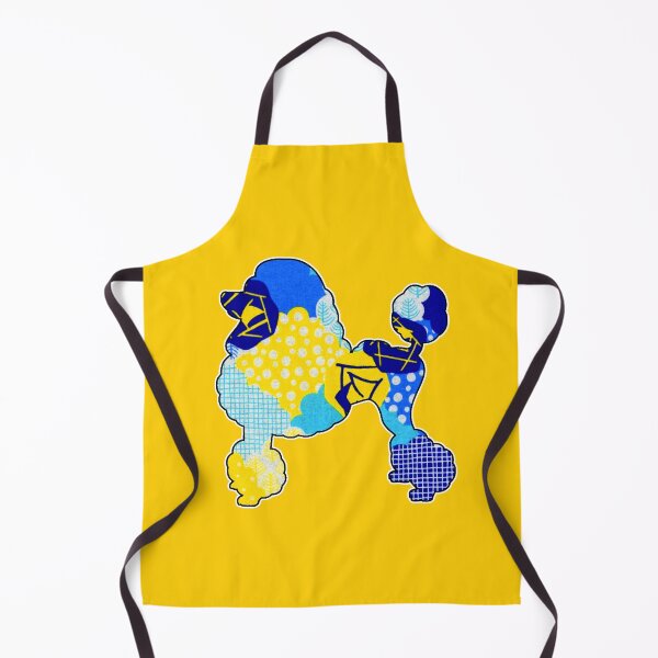 Item preview,  Blue and Gold Retro  Poodle  designed and sold by artbyomega.