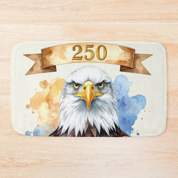 Item preview, 250 years of the USA in watercolor, eagle head designed and sold by LiskoDesign.