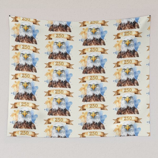 Item preview, 250 years of the USA in watercolor, eagle head designed and sold by LiskoDesign.
