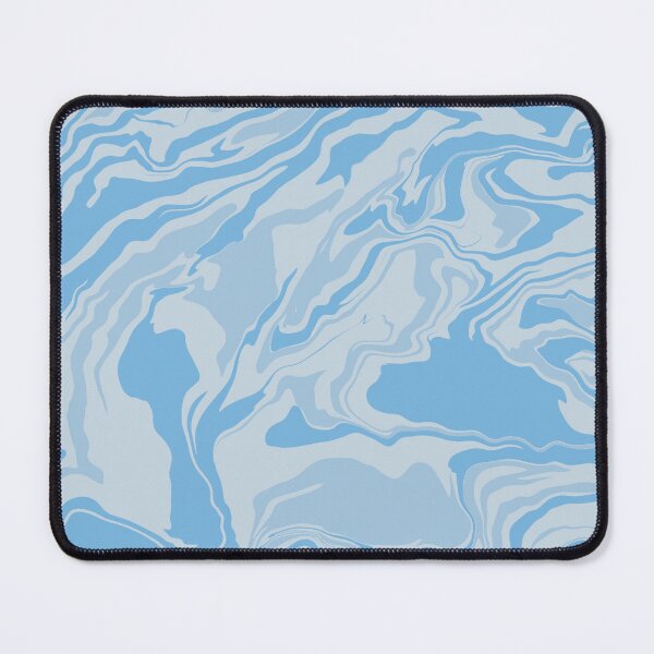 Item preview, Soft Blue Marble Fluid Art Pattern designed and sold by Artsy Corner.