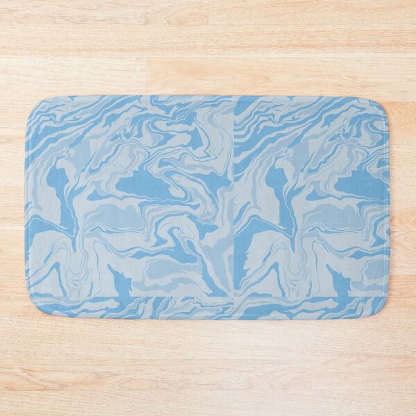 Item preview, Soft Blue Marble Fluid Art Pattern designed and sold by Artsy Corner.
