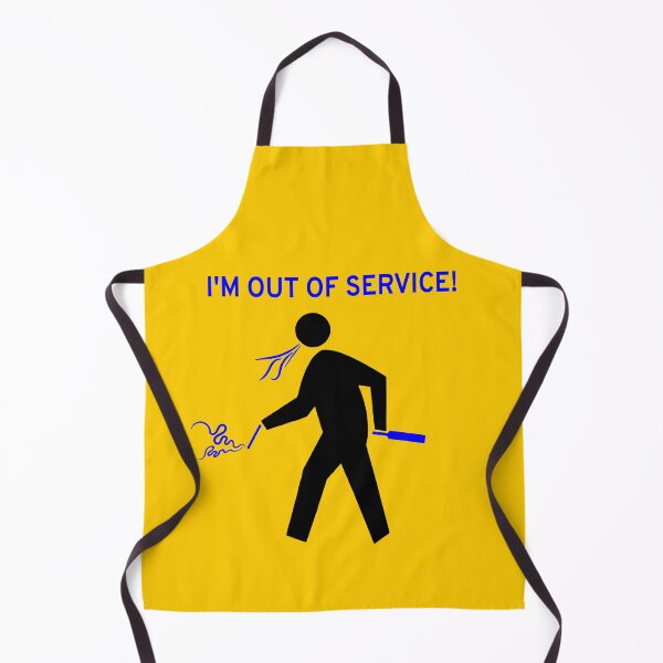 Item preview, Funny Bad Man Pedestrian Crossing Sign I'm Out Of Service designed and sold by ChR-oman.