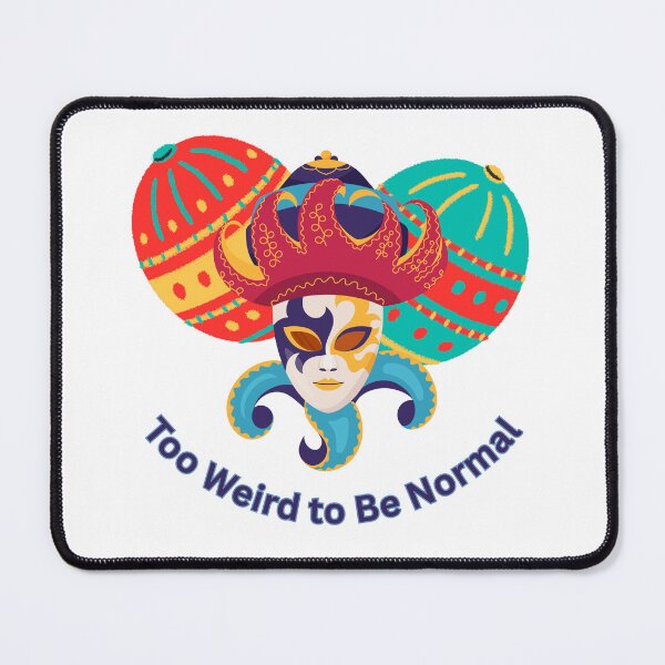 Item preview, Too Weird to Be Normal - Colorful Masquerade Mask  designed and sold by Rehnair.