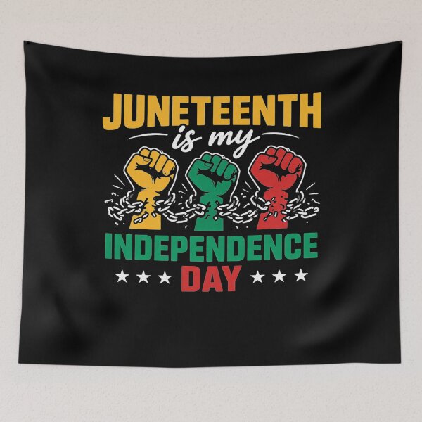 Item preview, Juneteenth Is My Independence Day 1865 Fist with Chain Pride designed and sold by clothesy7.
