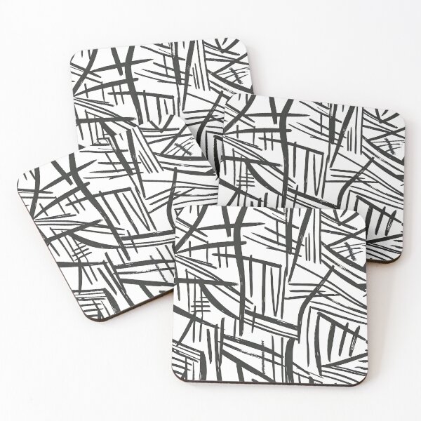 Item preview, Black and White Abstract Lines designed and sold by JacquiTaylorArt.