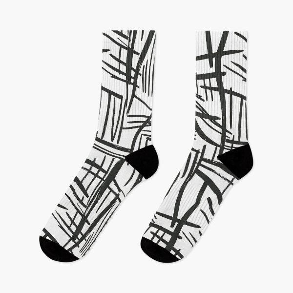 Item preview, Black and White Abstract Lines designed and sold by JacquiTaylorArt.