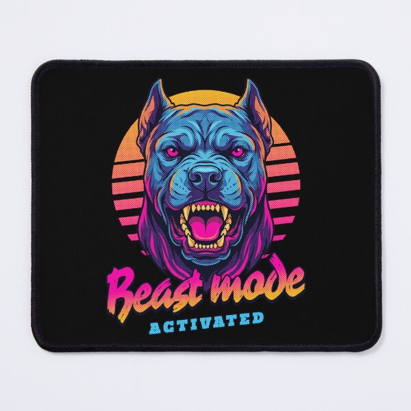 Item preview, Cane Corso Beast Mode Activated – Neon Cyberpunk Dog Design designed and sold by PixelsPaws.