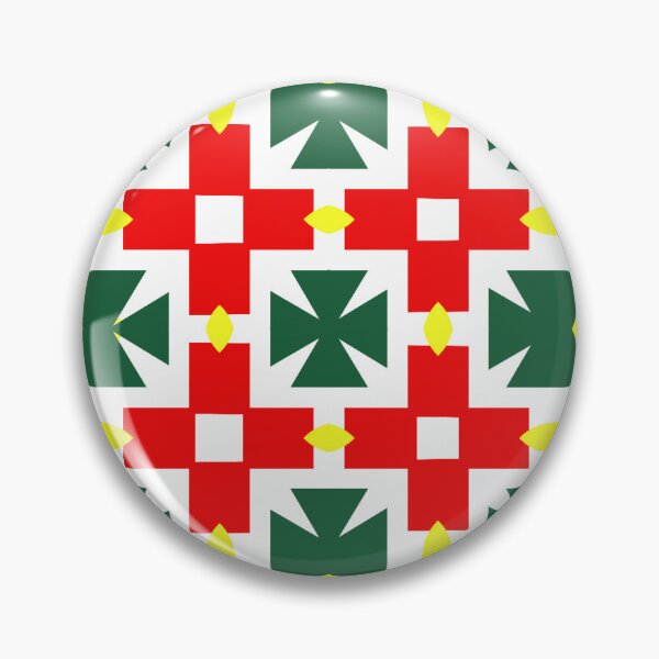 Item preview, Royalty - Red, Yellow and Green Geometric Design  designed and sold by PKDEmporium.