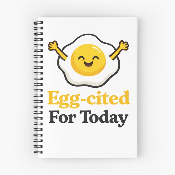 Item preview, Egg-cited For Today – Cute Egg Pun Breakfast  designed and sold by EastEndTownie.