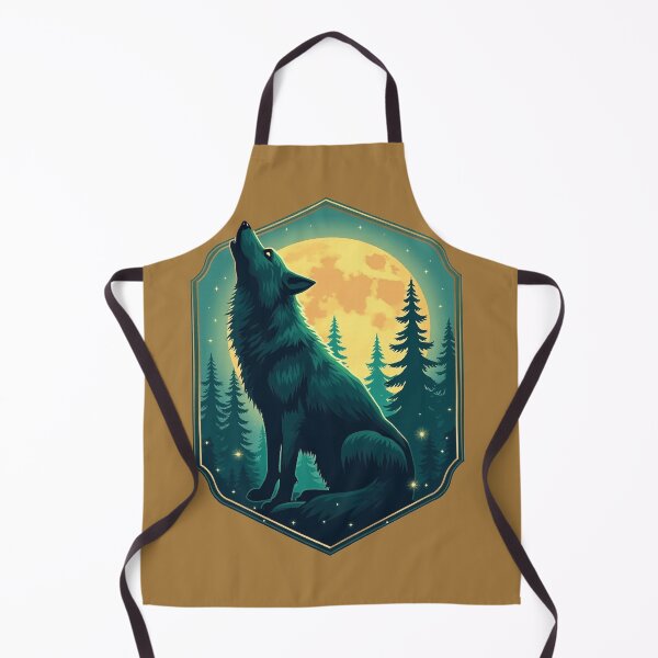 Item preview, Emerald Wolf Spirit in the Golden Forest designed and sold by GreenDreamArt.