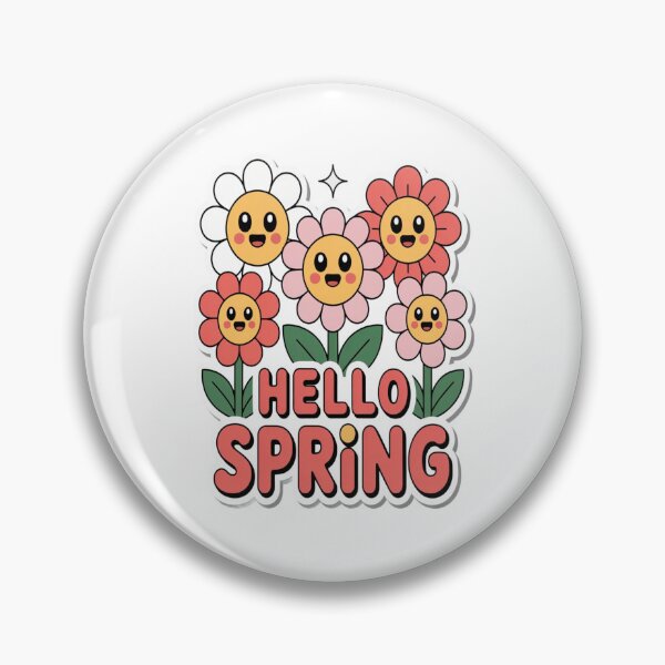 Item preview, Hello Spring | Kawaii Floral Style | Cute Aesthetic Lovers designed and sold by InspiredCreatives.