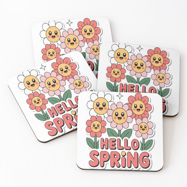 Item preview, Hello Spring | Kawaii Floral Style | Cute Aesthetic Lovers designed and sold by InspiredCreatives.