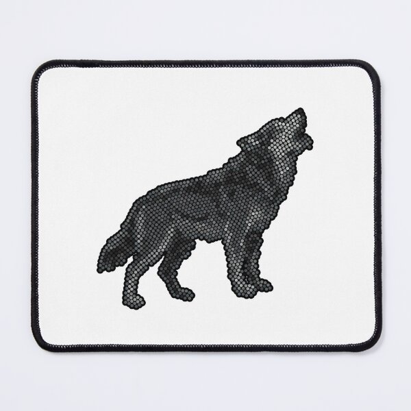 Item preview, Howling Wolf Dot Art Mosaic designed and sold by MSBM Designs.