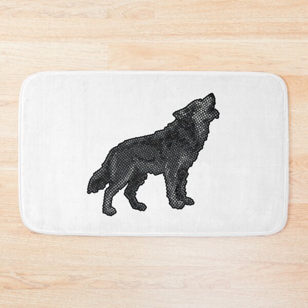 Item preview, Howling Wolf Dot Art Mosaic designed and sold by MSBM Designs.