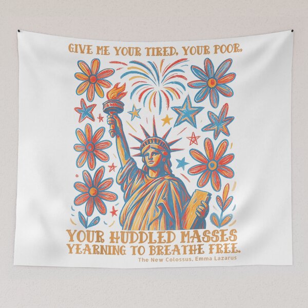 Item preview, Give Me Your Tired Your Poor Statue of Liberty Poem USA designed and sold by JosephCTesterma.