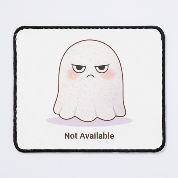 Item preview, Not Available Ghost | Cute Kawaii Aesthetic | Introvert Mood Design designed and sold by The Mood Index.