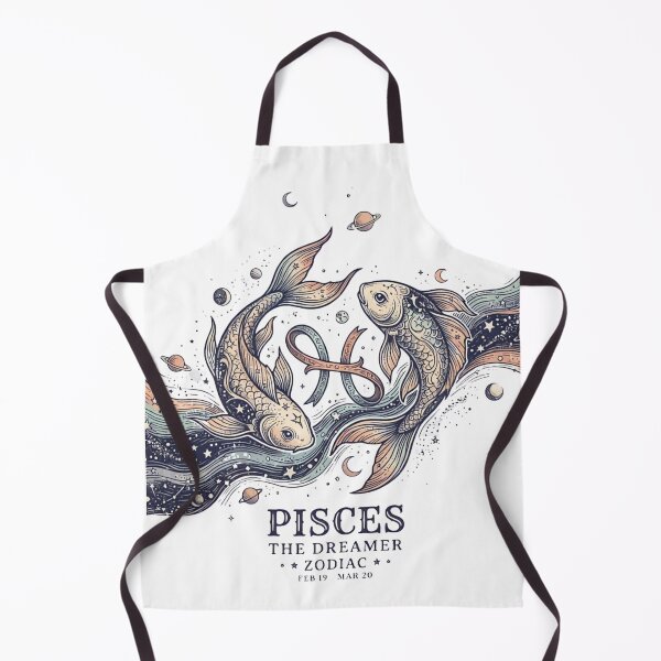 Item preview, Pisces Zodiac Twins Fish Celestial Dreamy Astrology Illustration designed and sold by urbinet.