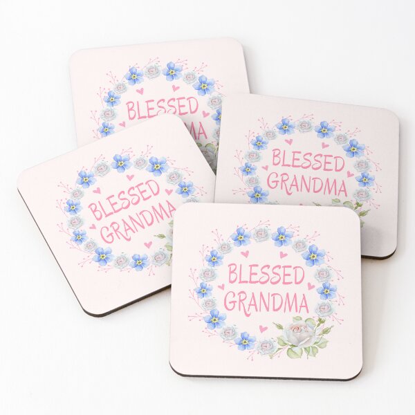 Item preview, Blessed Grandma Floral Wreath designed and sold by Rosemarie Guieb Designs.