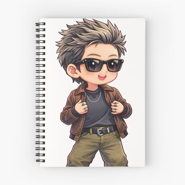 Item preview, Cool Chibi Boy Aesthetic Tee - Cute Sunglasses CharacterArt designed and sold by RADesignHub.