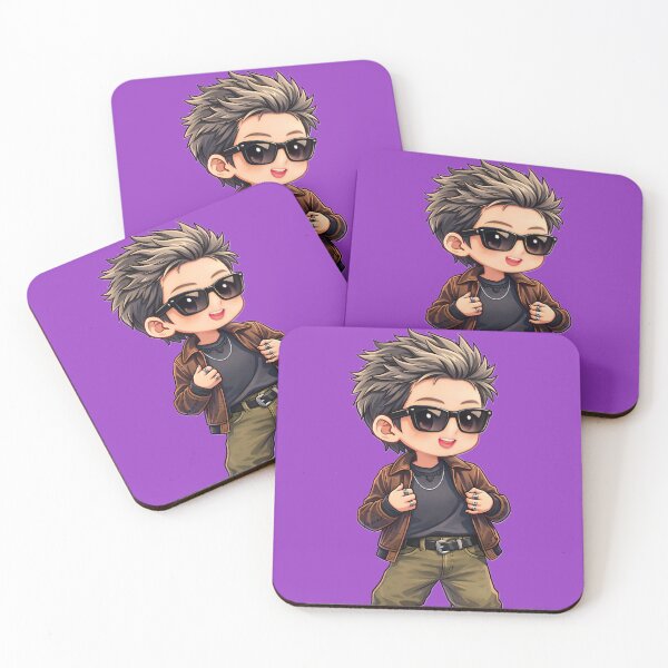Item preview, Cool Chibi Boy Aesthetic Tee - Cute Sunglasses CharacterArt designed and sold by RADesignHub.