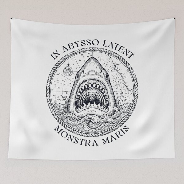 Item preview, Hidden Monsters of the Deep Vintage Shark designed and sold by AntiqueImages.