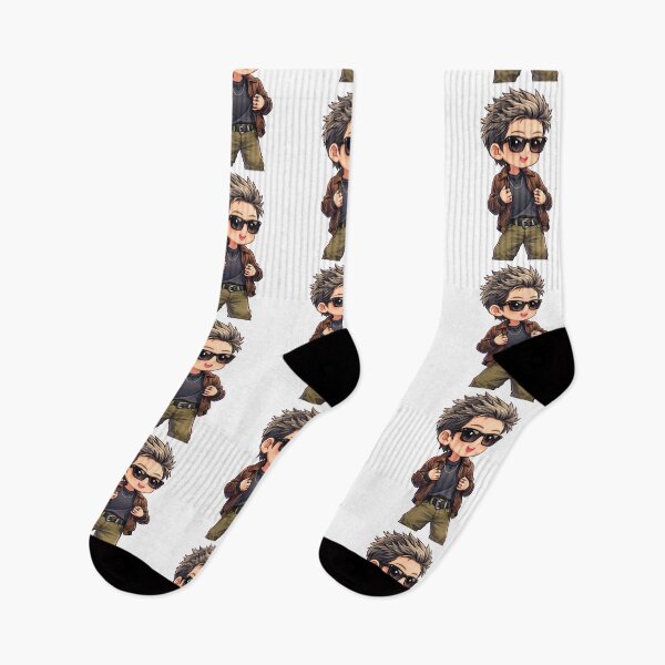 Item preview, Cool Chibi Boy Aesthetic Tee - Cute Sunglasses CharacterArt designed and sold by RADesignHub.