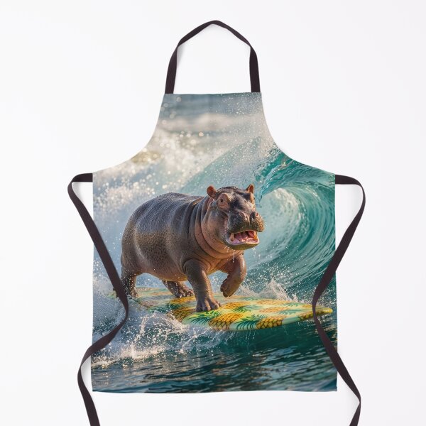 Item preview, Surfin' Hippo Rides the Waves designed and sold by Tridentulus.