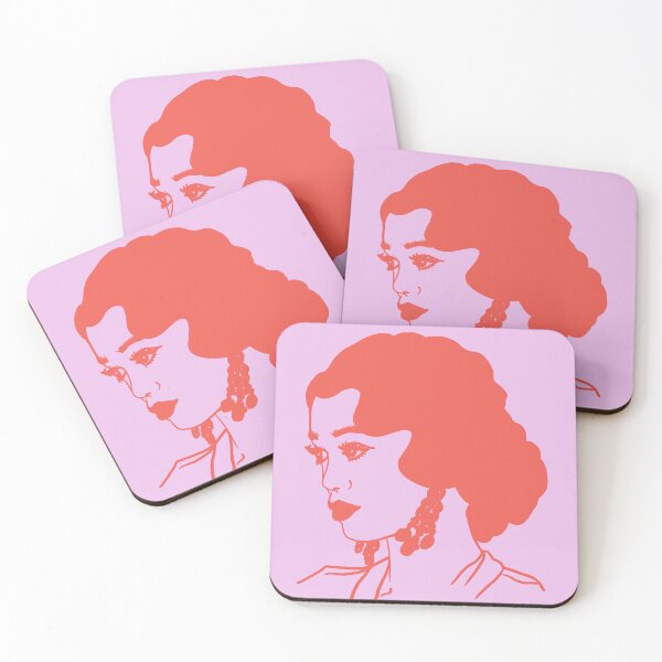 Item preview, profile portrait with earrings designed and sold by GENEST-V.