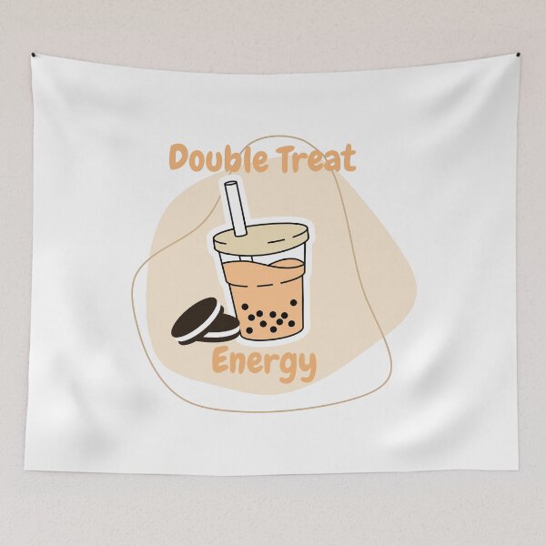 Item preview, Double Treat Energy - Cute Boba and Cookie  designed and sold by Rehnair.