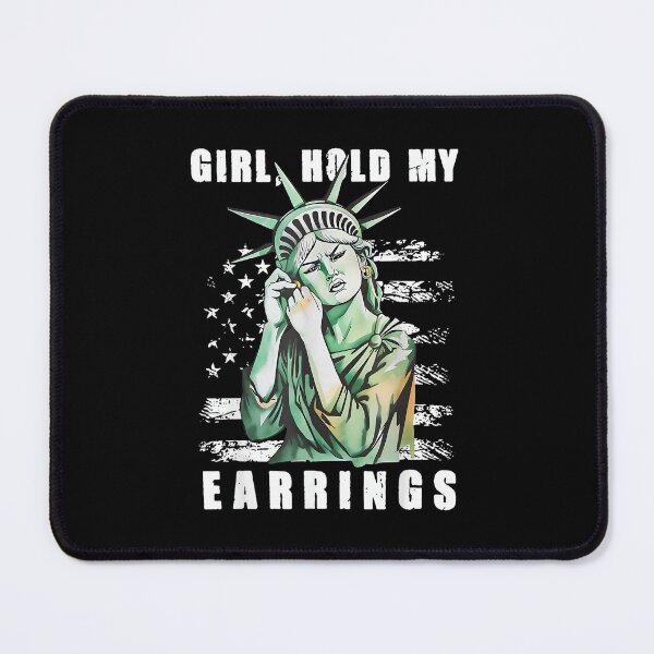 Item preview, Girl Hold My Earrings - Statue of Liberty designed and sold by JosephCTesterma.