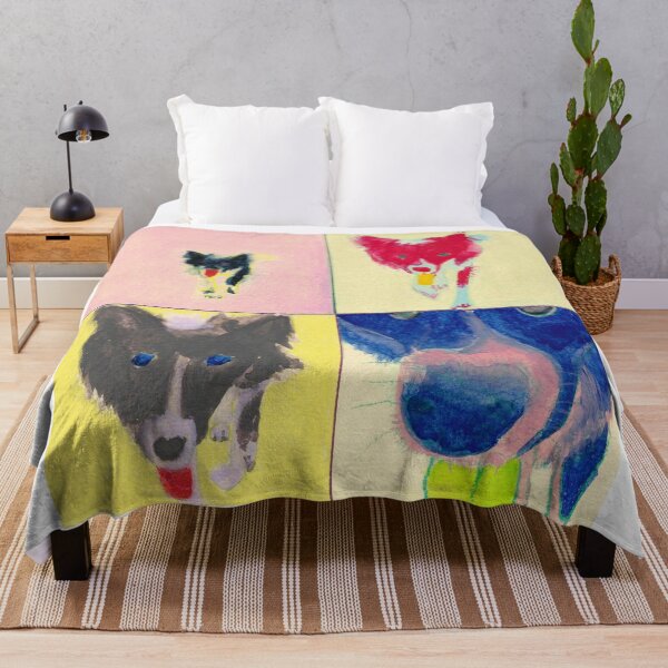 Item preview, border collie dog like pop art diptych designed and sold by ShePaintsMusic.