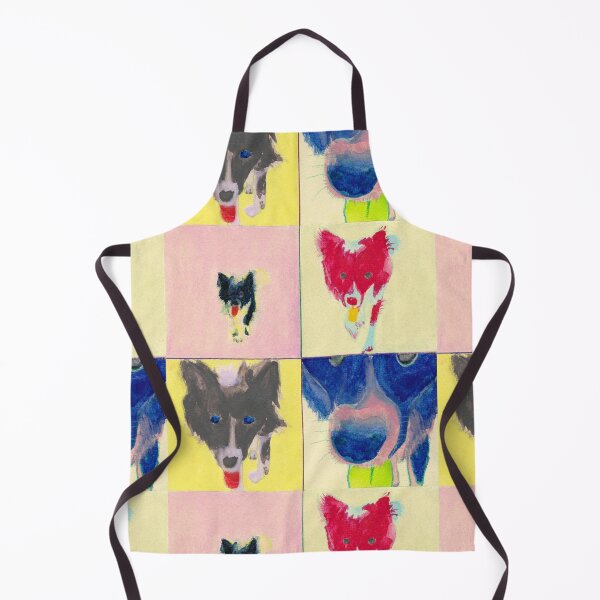 Item preview, border collie dog like pop art diptych designed and sold by ShePaintsMusic.