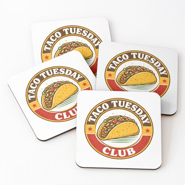 Artikelvorschau, Taco Tuesday Club – Vintage-Taco-Abzeichen entworfen und verkauft von EastEndTownie.