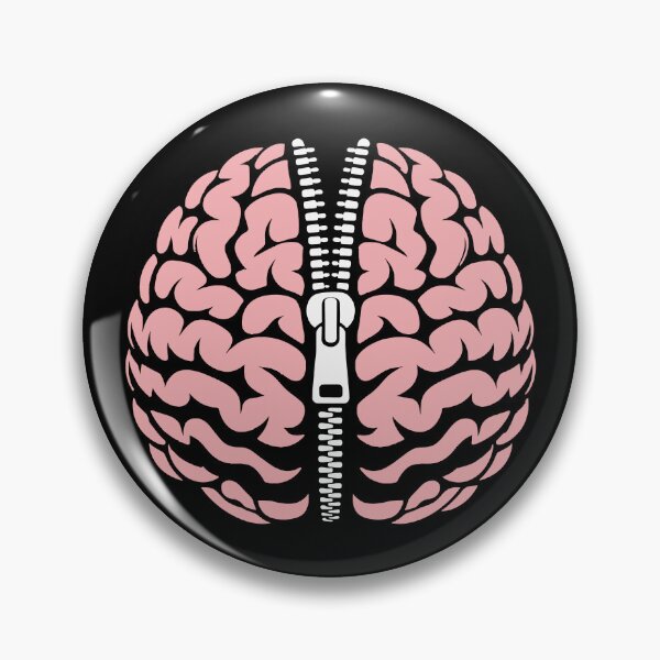 Item preview, Open Your Mind Brain Zipper designed and sold by SnappyPNG.