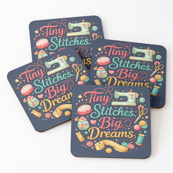 Item preview, Tiny Stitches Big Dreams – Cute Sewing Lover Design designed and sold by blankTeeShirt.