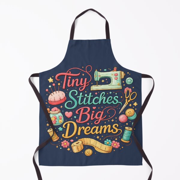 Item preview, Tiny Stitches Big Dreams – Cute Sewing Lover Design designed and sold by blankTeeShirt.