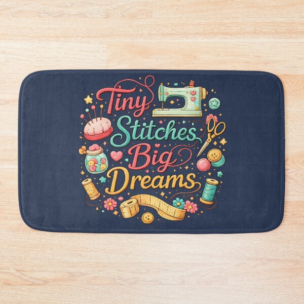 Item preview, Tiny Stitches Big Dreams – Cute Sewing Lover Design designed and sold by blankTeeShirt.