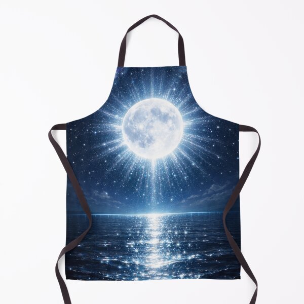 Item preview, Cold Moon Ocean Synthwave Aesthetic – Cosmic Galaxy Night Sky Vaporwave Seascape designed and sold by 486DesignCo.